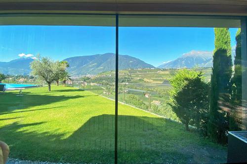 Ausblick aus unserer Sauna im Außenbereich 