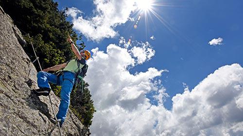 Klettersteig Heini Holzer bei Meran Klettersteig Heini Holzer bei Meran